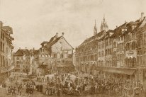 Historisches Bild des Marktplatzes