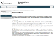 Screenshot des Kantonsblatt-Archivs
