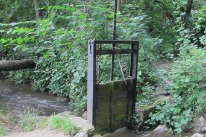 Regulierschütz (Schieber) zur Wasserentnahme am Spittelmattbach
